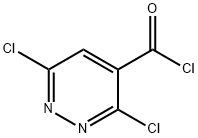 3,6-dichloropyridazine-4-carbonyl chloride 结构式