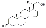 (3β,5β)-Pregnane-3,20,21-triol 结构式