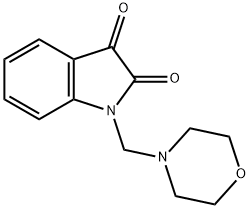 1-(Morpholinomethyl)-1H-indole-2,3-dione 结构式