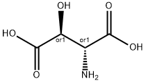 erythro-3-hydroxy-DL-aspartic acid  结构式