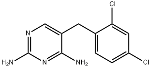 2,4-Diamino-5-(2,4-dichlorobenzyl)pyrimidine 结构式