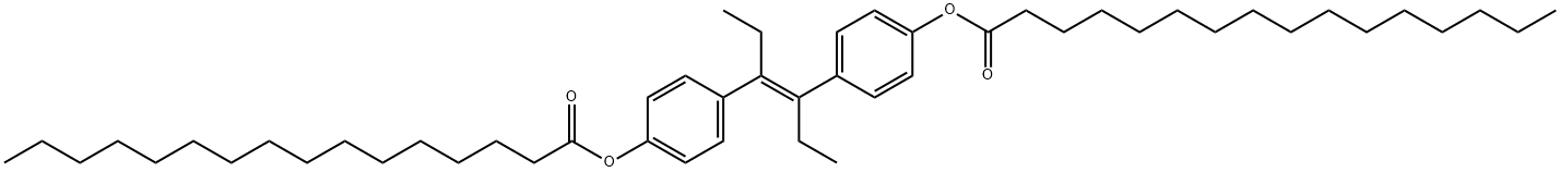 3,4-BIS-(P-HYDROXYPHENYL)-3-HEXENE 4,4'-DIPALMITATE 结构式