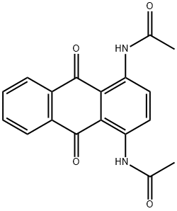 N,N'-(9,10-二氧代-9,10-二氢蒽-1,4-二基)二乙酰胺 结构式