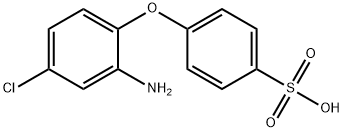 2-amino-4-chlorodiphenylether-4'-sulfonic acid 结构式