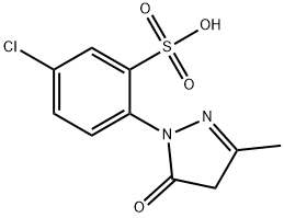 5-chloro-2-(3-methyl-5-oxo-2H-pyrazol-1(5H)-yl)benzenesulfonic acid 结构式