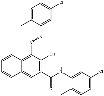 N-(5-chloro-2-methylphenyl)-4-[(5-chloro-2-methylphenyl)azo]-3-hydroxynaphthalene-2-carboxamide 结构式