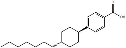反式-4-庚基环己烷羧酸 结构式