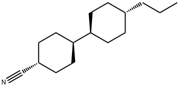 4-丙基-4'-氰基-反式-1,1'-联环己烷 结构式