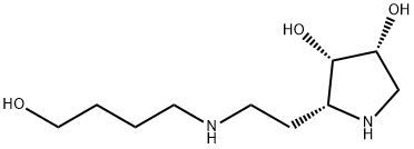 3,4-Pyrrolidinediol, 2-[2-[(4-hydroxybutyl)amino]ethyl]-, (2R,3S,4R)- (9CI) 结构式