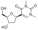 1,3-二甲基-2'-脱氧假尿苷 结构式