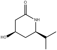 2-Piperidinone, 4-hydroxy-6-(1-methylethyl)-, (4R,6R)- (9CI) 结构式