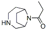 3,9-Diazabicyclo[4.2.1]nonane,  9-(1-oxopropyl)-  (9CI) 结构式