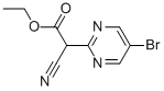 2-氰基-2-(5-溴嘧啶-2)乙酸乙酯 结构式