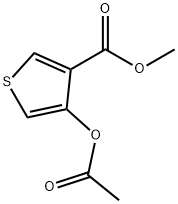 4-乙酰氧基噻吩-3-羧酸甲酯 结构式