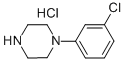 1-(3-氯苯基)哌嗪盐酸盐 结构式
