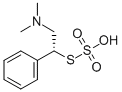 Thiosulfuric acid, S-(2-(dimethylamino)-1-phenylethyl) ester, (R)- 结构式