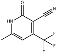 6-甲基-3-氰基-4-三氟甲基-2-羟基吡啶 结构式