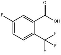 5-氟-2-三氟甲基苯甲酸 结构式