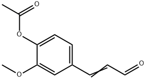 4-(2-formylvinyl)-2-methoxyphenyl acetate 结构式