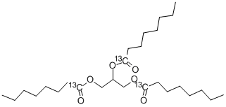 三辛酸甘油酯-1,1,1-13 结构式