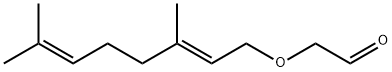 (E)-[3,7-二甲基-2,6-亚辛基)氧代]乙醛 结构式