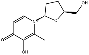 4(1H)-Pyridinone, 3-hydroxy-2-methyl-1-[(2S,5S)-tetrahydro-5-(hydroxymethyl)-2-furanyl]- (9CI) 结构式