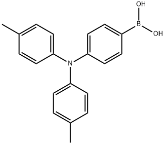 4-[二(4-甲苯基)胺]苯基]硼酸 结构式