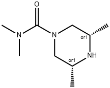 1-Piperazinecarboxamide,N,N,3,5-tetramethyl-,(3R,5S)-(9CI) 结构式