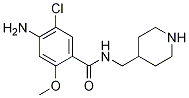4-氨基-5-氯-2-甲氧基-N-(4-甲基哌啶)苯甲酰胺 结构式