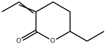 2H-Pyran-2-one, 6-ethyl-3-ethylidenetetrahydro- (9CI) 结构式