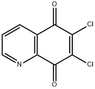 6,7-二氯-喹啉-5,8-二酮 结构式