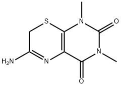 6-Amino-1,3-dimethyl-7H-pyrimido[4,5-b][1,4]thiazine-2,4(1H,3H)-dione 结构式