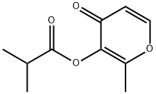 异丁酸麦芽酚酯 结构式
