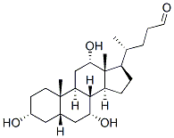 3α,7α,12α-Trihydroxy-5β-cholan-24-al 结构式