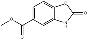 2-氧代-2,3-二氢-1,3-苯并恶唑-5-甲酸甲酯 结构式