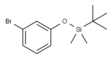 1-溴-3-(叔丁基二甲基硅氧基)苯 结构式