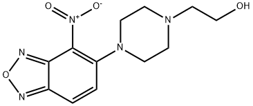 2-(4-(4-硝基苯并[C][1,2,5]噁二唑-5-基)哌嗪-1-基)乙烷-1-醇 结构式