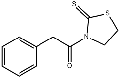 3-(2-苯乙酰基)噻唑烷-2-硫酮 结构式