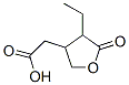 2-(4-乙基-5-氧代四氢呋喃-3-基)乙酸 结构式