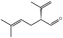 (R)-5-methyl-2-(1-methylvinyl)hex-4-enal  结构式