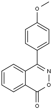 4-(4-Methoxyphenyl)-1H-2,3-benzoxazin-1-one 结构式