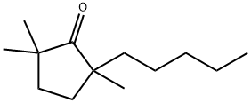 2,2,5-三甲基-5-戊基环戊酮 结构式
