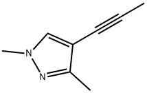 1H-Pyrazole, 1,3-dimethyl-4-(1-propynyl)- (9CI) 结构式
