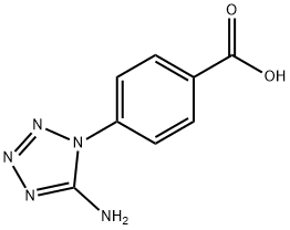 5-氨基-1-(4-羧基苯基)-1H-四唑 结构式