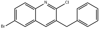 3-苄基-6-溴-2-氯喹啉 结构式