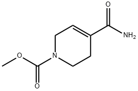 1(2H)-Pyridinecarboxylic  acid,  4-(aminocarbonyl)-3,6-dihydro-,  methyl  ester 结构式