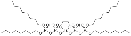 双(二辛基焦磷酸酰氧基)乙撑钛酸酯 结构式