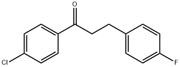 4'-CHLORO-3-(4-FLUOROPHENYL)PROPIOPHENONE 结构式