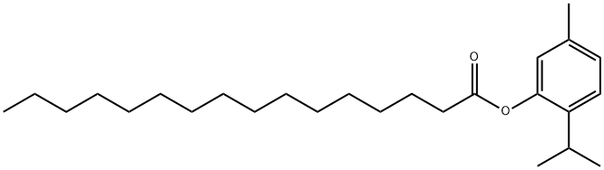5-methyl-2-(1-methylethyl)phenyl palmitate  结构式