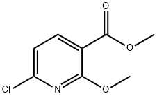 6-氯-2-甲氧基烟酸甲酯 结构式